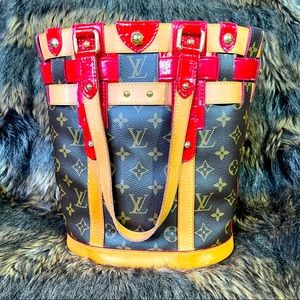 Louis Vuitton Limited Edition Monogram Rubis Neo Bucket Bag
